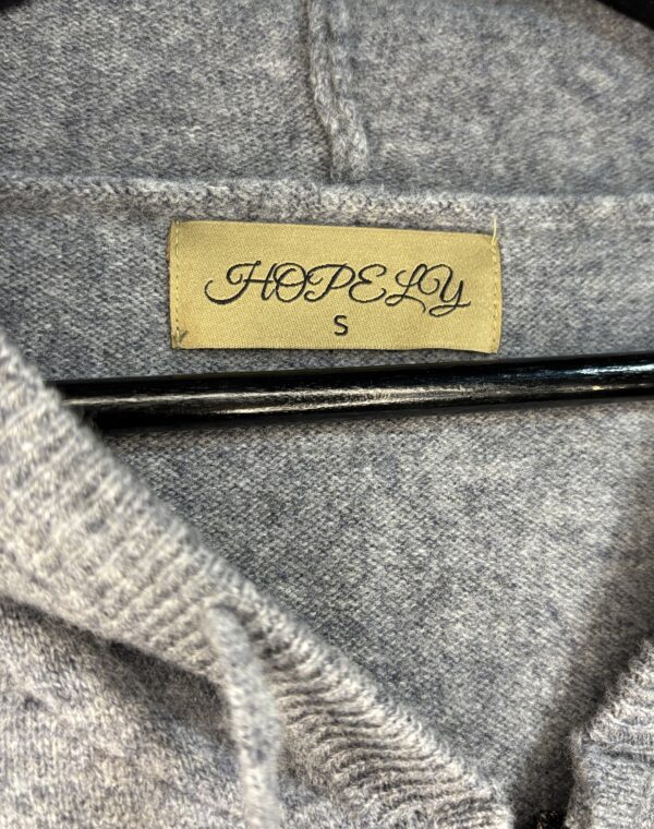 Cashmere Zip Hoodie Grey - Bild 4