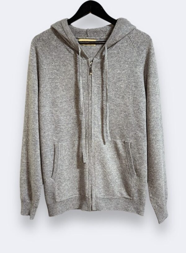 Cashmere Zip Hoodie Grey - Bild 2